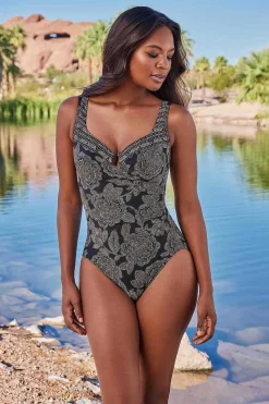 Vrouwen Miraclesuit Een Stuk|Petal Pusher Escape Zwempak Uit Een Stuk