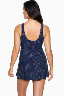 Vrouwen Miraclesuit Een Stuk|Pin Point Marais Zwemjurk Uit Een Stuk