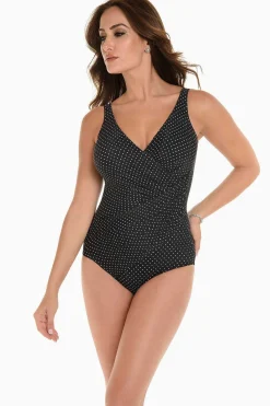 Vrouwen Miraclesuit Een Stuk|Pin Point Oceanus Eendelig Badpak Dd-Cup