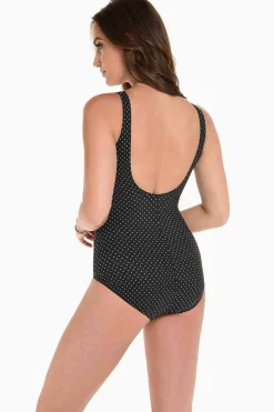 Vrouwen Miraclesuit Een Stuk|Pin Point Oceanus Zwempak Uit Een Stuk