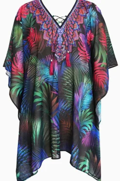 Vrouwen Miraclesuit Cover-Ups|Pixel Palmas Kaftan Zwemkleding