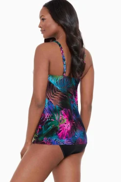 Vrouwen Miraclesuit Tankini-Topjes|Pixel Palmas Marina Tankinitopje