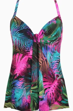 Vrouwen Miraclesuit Tankini-Topjes|Pixel Palmas Marina Tankinitopje