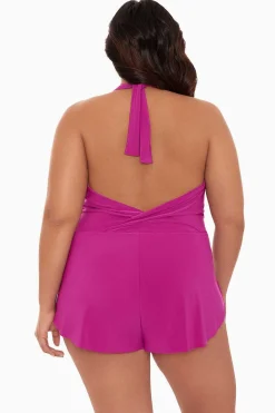 Vrouwen Miraclesuit Zwemjurk|Plus Size Bianca Eendelig Romperbadpak