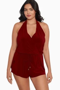 Vrouwen Miraclesuit Rompertje|Plus Size Bianca Eendelig Romperbadpak