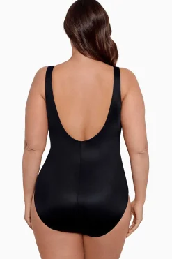 Vrouwen Miraclesuit Een Stuk|Plus Size Crossover Badpak Uit Een Stuk