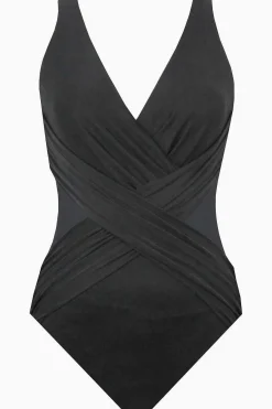 Vrouwen Miraclesuit Een Stuk|Plus Size Crossover Badpak Uit Een Stuk