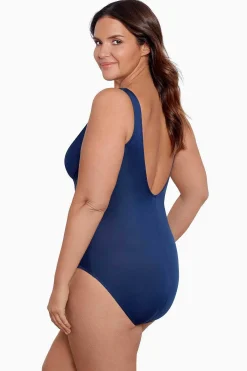 Vrouwen Miraclesuit Een Stuk|Plus Size Crossover Badpak Uit Een Stuk