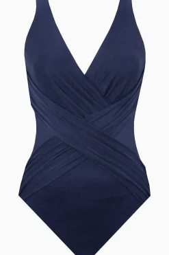 Vrouwen Miraclesuit Een Stuk|Plus Size Crossover Badpak Uit Een Stuk