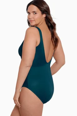 Vrouwen Miraclesuit Een Stuk|Plus Size Crossover Badpak Uit Een Stuk