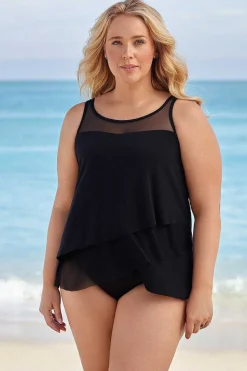Vrouwen Miraclesuit Tankini-Topjes|Plus Size Illusionisten Mirage Tankinitop Met Beugel