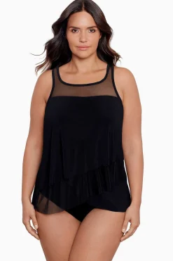 Vrouwen Miraclesuit Tankini-Topjes|Plus Size Illusionisten Mirage Tankinitop Met Beugel