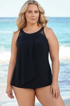 Vrouwen Miraclesuit Tankini-Topjes|Plus Size Illusionisten Ursula Tankinitop Met Beugel