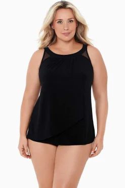 Vrouwen Miraclesuit Tankini-Topjes|Plus Size Illusionisten Ursula Tankinitop Met Beugel