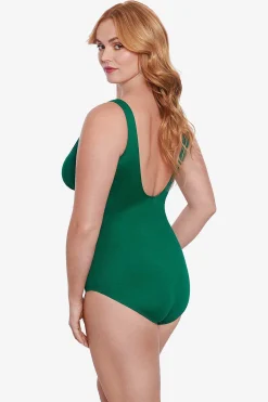Vrouwen Miraclesuit Een Stuk|Plus Size Musthaves Oceanus Zwempak Uit Een Stuk