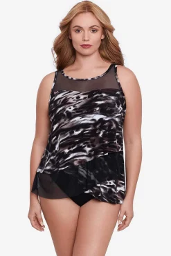 Vrouwen Miraclesuit Tankini-Topjes|Plus Size Tempest Mirage Tankinitop