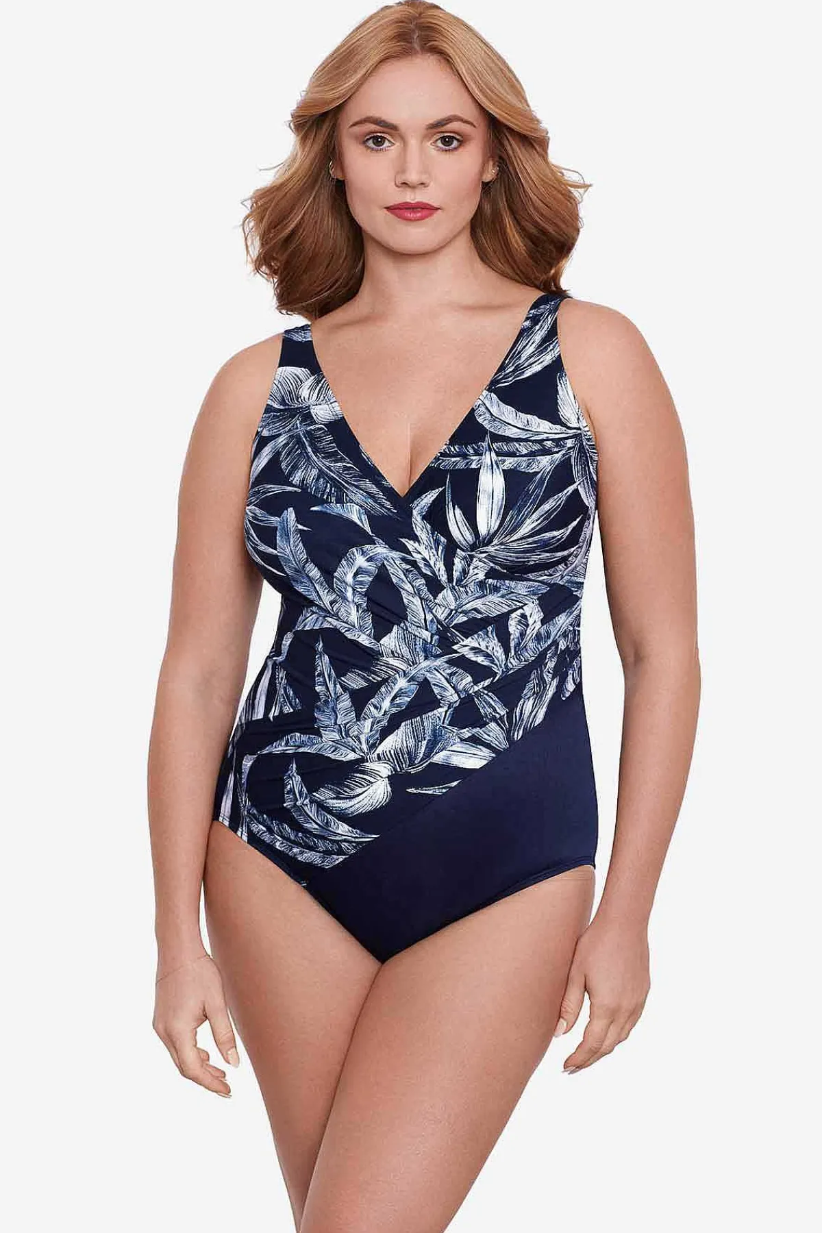 Vrouwen Miraclesuit Een Stuk|Plus Size Tropica Toile Oceanus Zwempak Uit Een Stuk
