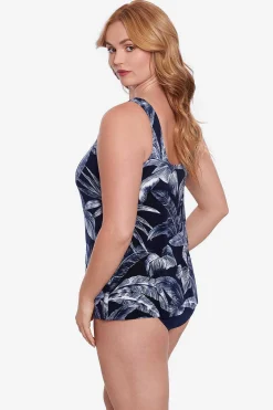 Vrouwen Miraclesuit Tankini-Topjes|Plus Size Tropica Toile Ursula Tankinitop