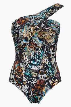 Vrouwen Miraclesuit Bandeau|Posh Mosh Godin Badpak Uit Een Stuk