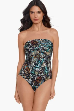 Vrouwen Miraclesuit Bandeau|Posh Mosh Godin Badpak Uit Een Stuk