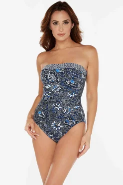 Vrouwen Miraclesuit Een Stuk|Provenace D'Ur Avanti Bandeau-Badpak Met Lang Torso Uit Een Stuk