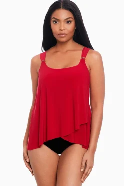 Vrouwen Miraclesuit Tankini-Topjes|Razzle Dazzle Tankinitop Met Beugel, Dd-Cup