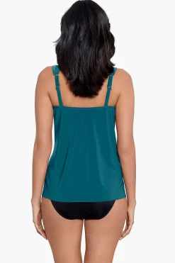 Vrouwen Miraclesuit Tankini-Topjes|Razzle Dazzle Tankinitop Met Beugel, Dd-Cup