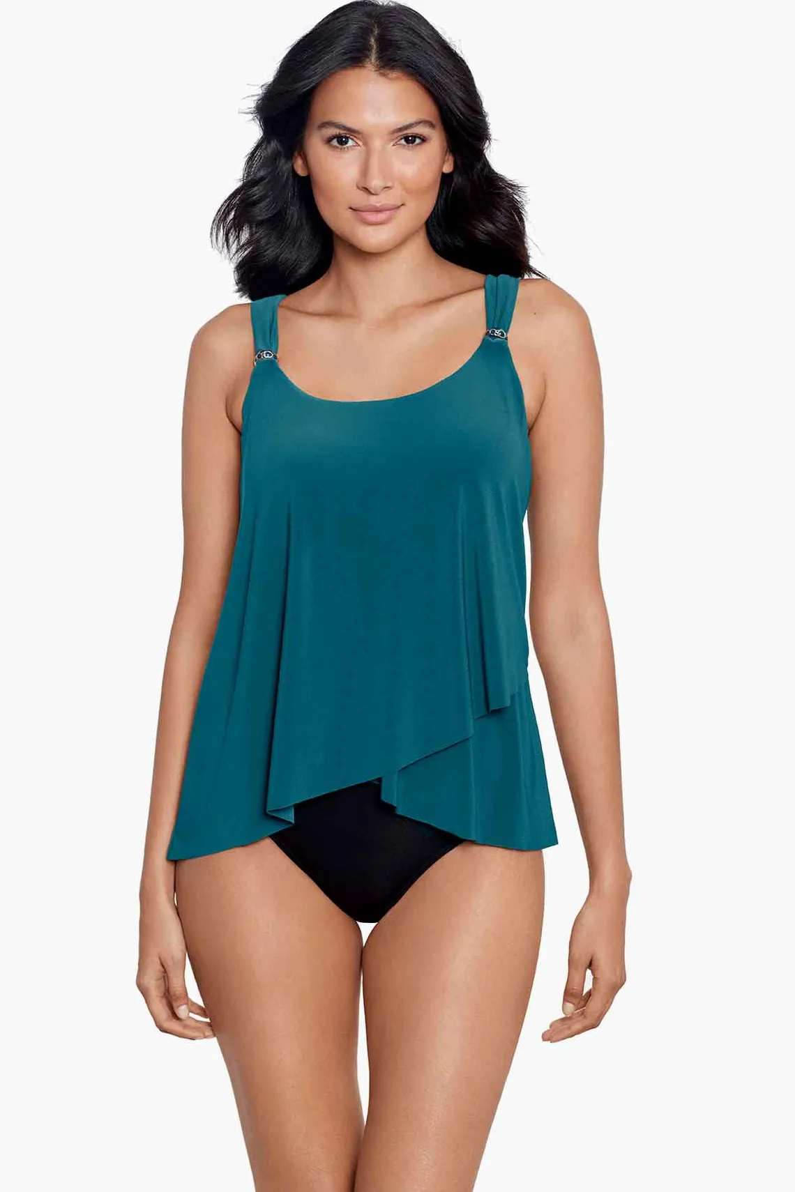 Vrouwen Miraclesuit Tankini-Topjes|Razzle Dazzle Tankinitop Met Beugel, Dd-Cup