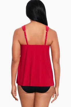 Vrouwen Miraclesuit Tankini-Topjes|Razzle Dazzle Tankinitop Met Beugel, Dd-Cup