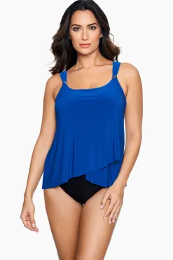 Vrouwen Miraclesuit Tankini-Topjes|Razzle Dazzle Tankinitop Met Beugel, Dd-Cup