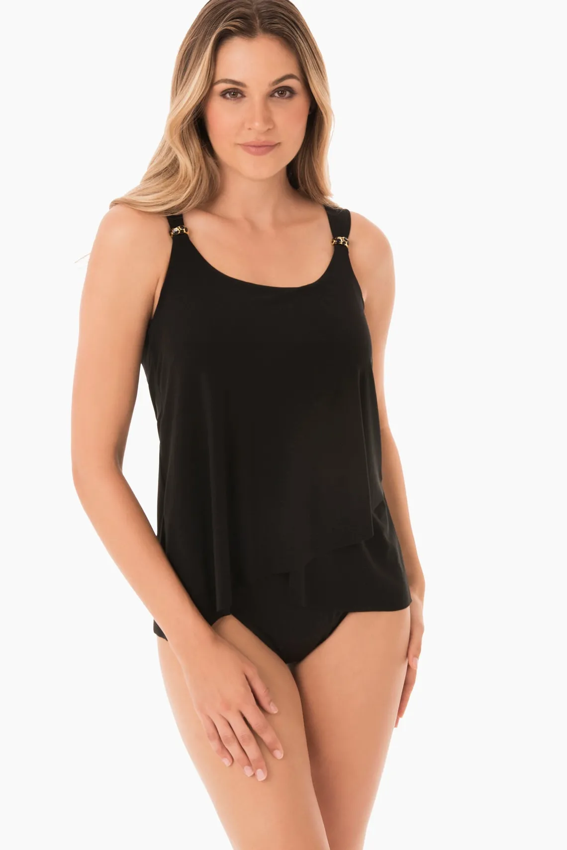 Vrouwen Miraclesuit Tankini-Topjes|Razzle Dazzle Tankinitop Met Beugel, Dd-Cup