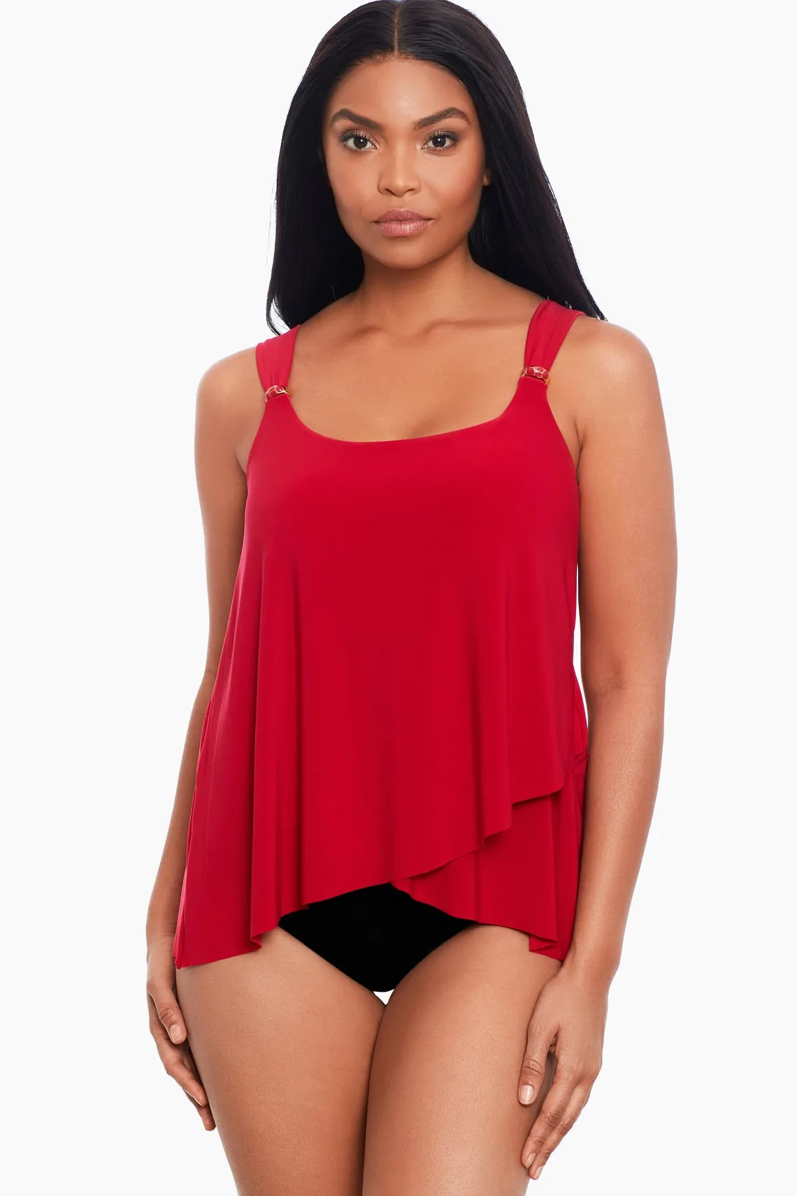 Vrouwen Miraclesuit Tankini-Topjes|Razzle Dazzle Tankinitop Met Beugel, Dd-Cup
