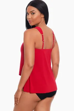 Vrouwen Miraclesuit Tankini-Topjes|Razzle Dazzle Tankinitop Met Beugel, Dd-Cup