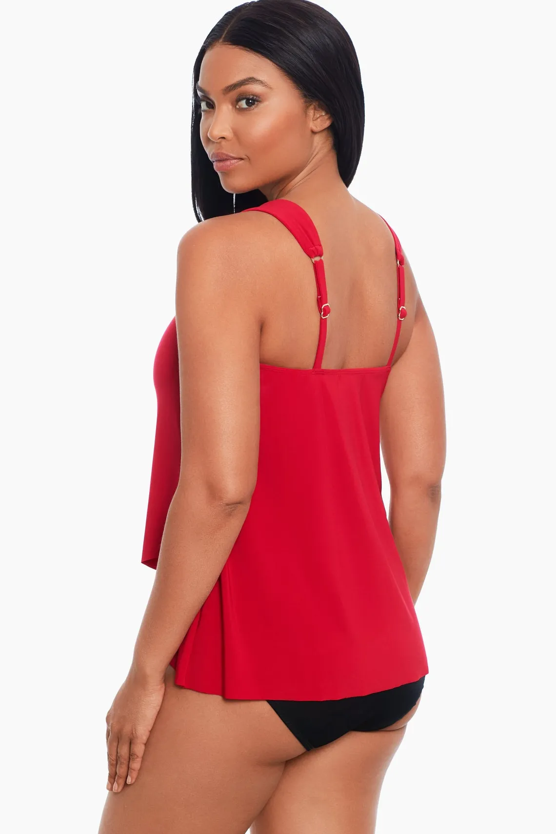 Vrouwen Miraclesuit Tankini-Topjes|Razzle Dazzle Tankinitop Met Beugel, Dd-Cup