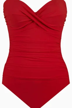 Vrouwen Miraclesuit Bandeau|Rock Solid Madrid Bandeau-Badpak Uit Een Stuk
