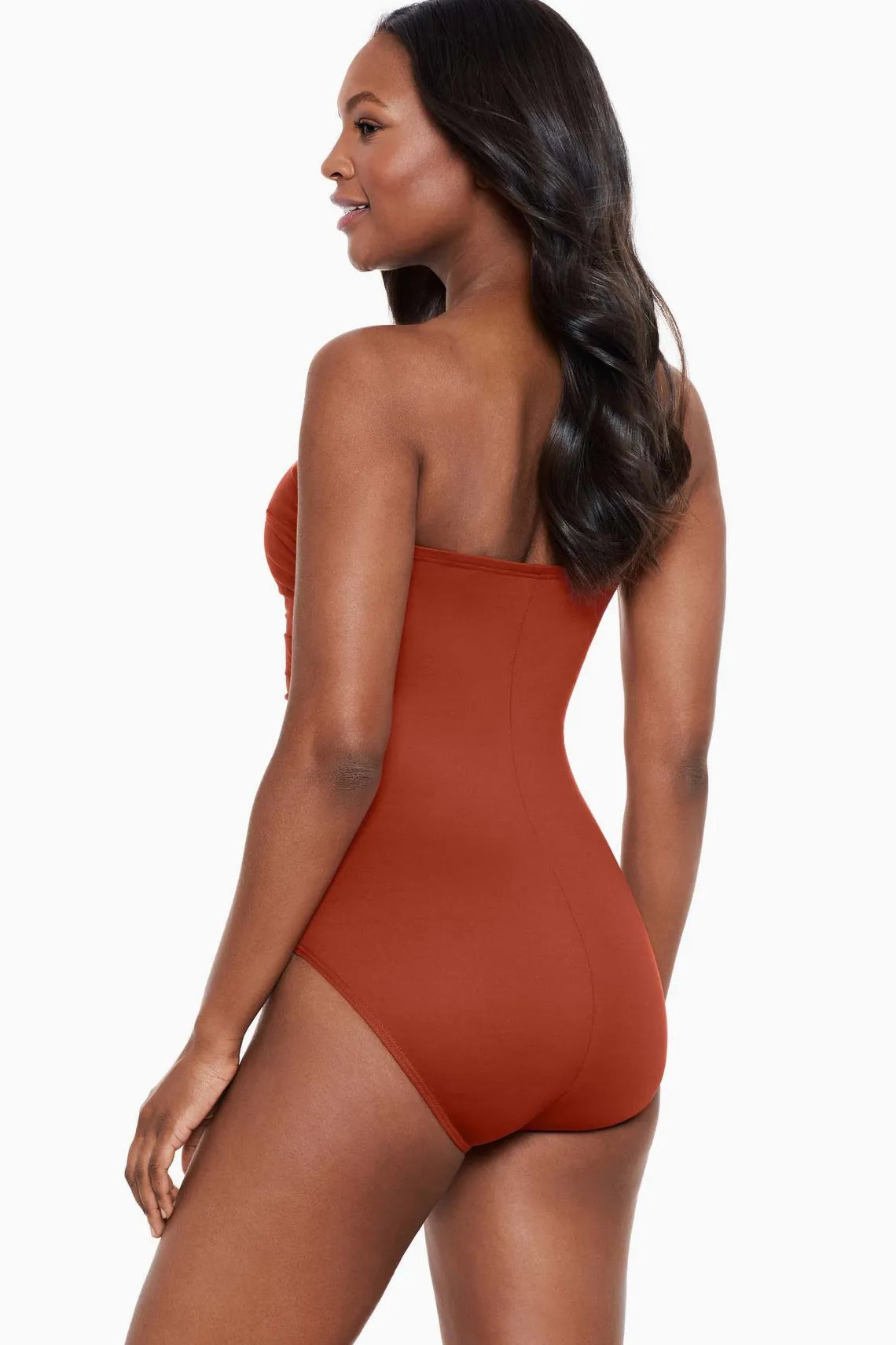 Vrouwen Miraclesuit Een Stuk|Rock Solid Madrid Bandeau-Badpak Uit Een Stuk