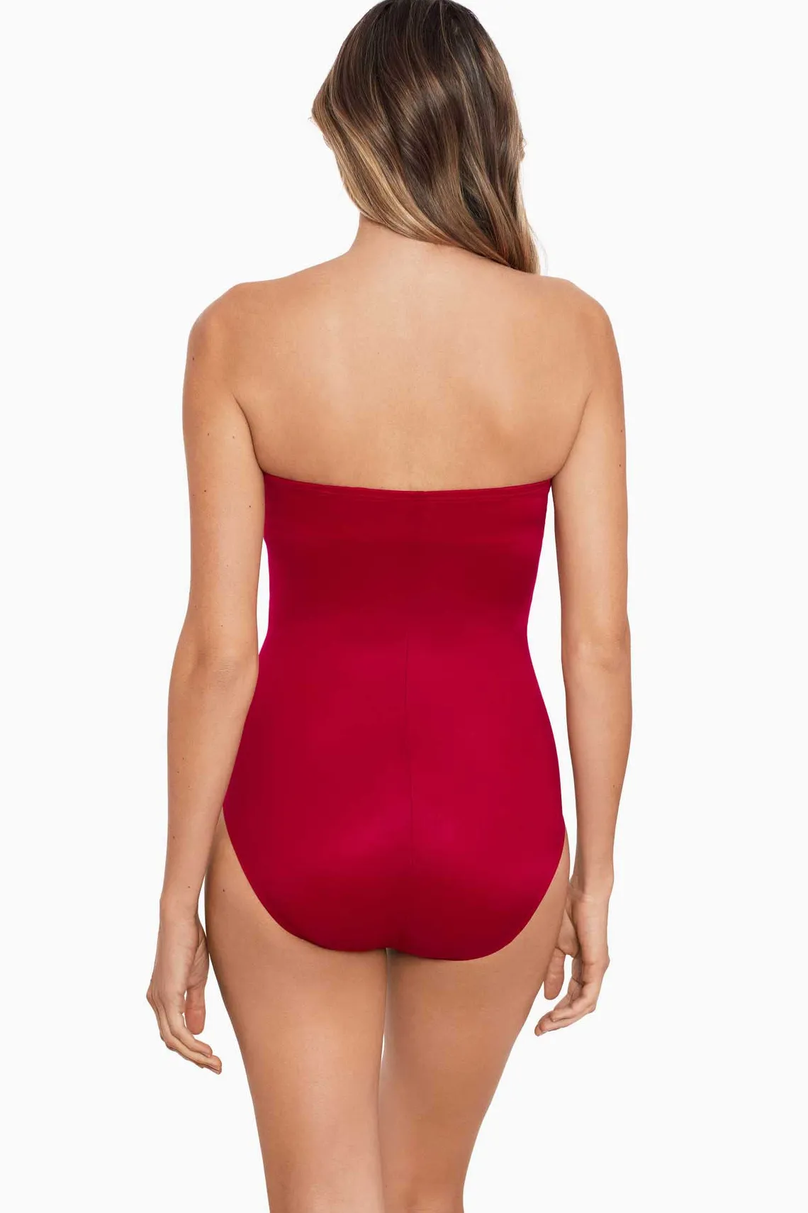 Vrouwen Miraclesuit Een Stuk|Rock Solid Madrid Bandeau-Badpak Uit Een Stuk