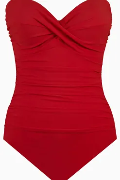 Vrouwen Miraclesuit Een Stuk|Rock Solid Madrid Bandeau-Badpak Uit Een Stuk