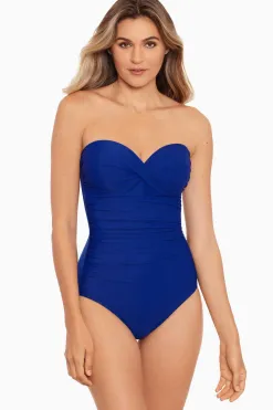 Vrouwen Miraclesuit Een Stuk|Rock Solid Madrid Bandeau-Badpak Uit Een Stuk