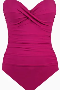 Vrouwen Miraclesuit Een Stuk|Rock Solid Madrid Bandeau-Badpak Uit Een Stuk