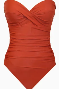 Vrouwen Miraclesuit Een Stuk|Rock Solid Madrid Bandeau-Badpak Uit Een Stuk