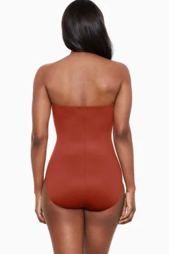 Vrouwen Miraclesuit Een Stuk|Rock Solid Madrid Bandeau-Badpak Uit Een Stuk