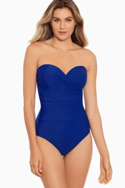 Vrouwen Miraclesuit Een Stuk|Rock Solid Madrid Bandeau-Badpak Uit Een Stuk
