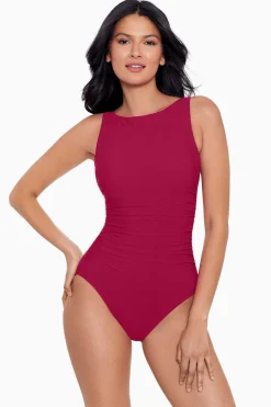 Vrouwen Miraclesuit Een Stuk|Rock Solid Regatta Zwempak Uit Een Stuk Met Hoge Hals
