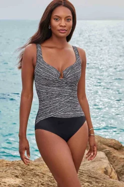 Vrouwen Miraclesuit Een Stuk|Seleniet Gelaagd Ontsnappingsbadpak Uit Een Stuk