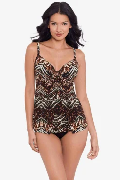 Vrouwen Miraclesuit Tankini-Topjes|Tribal Tijgerin Gala Tankinitop