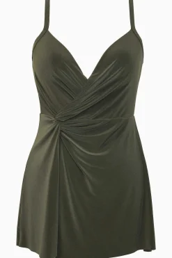 Vrouwen Miraclesuit Zwemjurk|Twisted Sisters Adora Beugelzwemjurk
