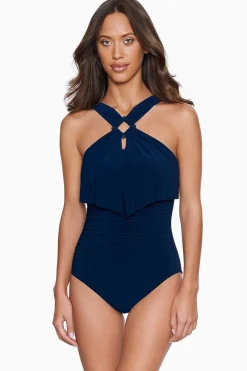 Vrouwen Miraclesuit Een Stuk|Vierkant Gesneden Liza Badpak Uit Een Stuk
