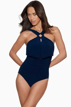 Vrouwen Miraclesuit Een Stuk|Vierkant Gesneden Liza Badpak Uit Een Stuk